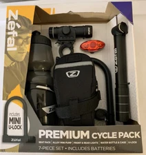 New Zefal Premium Cycle Pack 7-Piece Set Road Ahead And Light BPA Free NWT