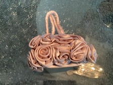 Abendtäschchen Rosen neu rosenholzfarben