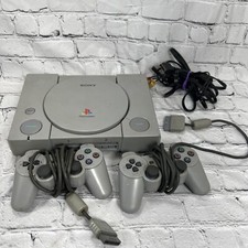 Playstation 1 With Dual Shock Remotes  Tony Hawk Pro Skater Tested Working 
