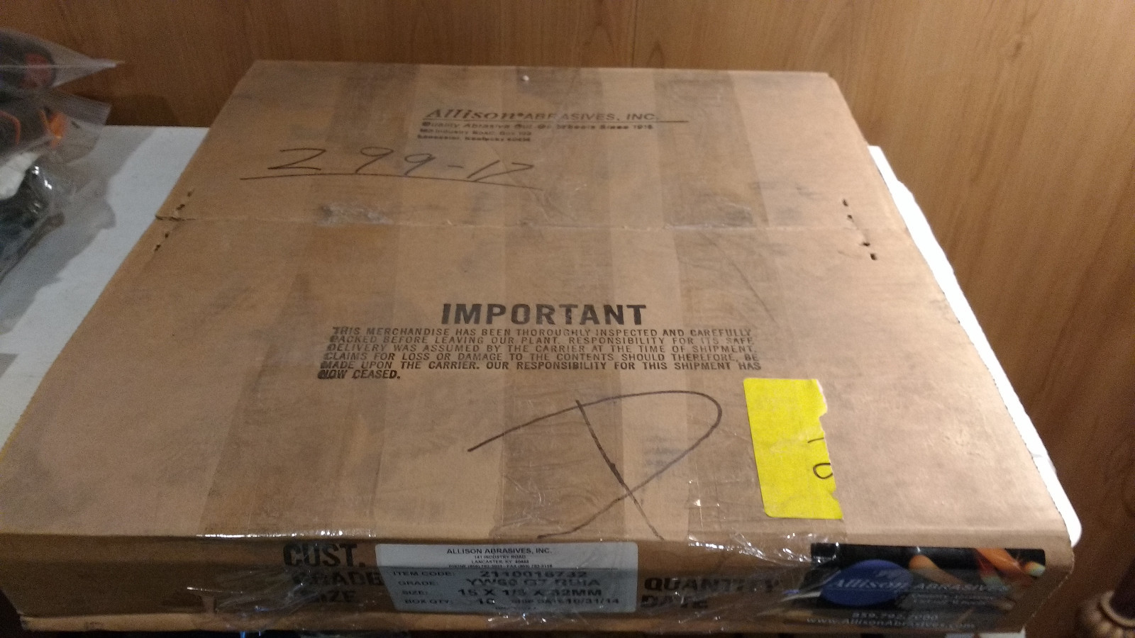 Box of 10 Allison Abrasives 16"x1/8"x32mm Cutoff Wheel 2110016732 for sale online eBay