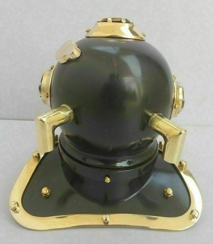 Brass Vintage Style Mark V US Navy Deep Mini Divers Helmet Diving Gift Item - Picture 5 of 5