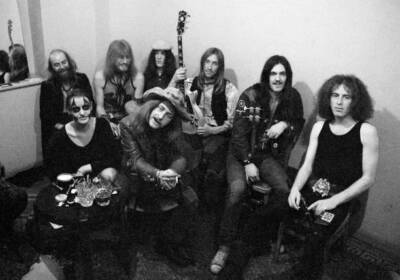 Hawkwind Posed Backstage In Bristol England In 1972 2 Old Music Photo