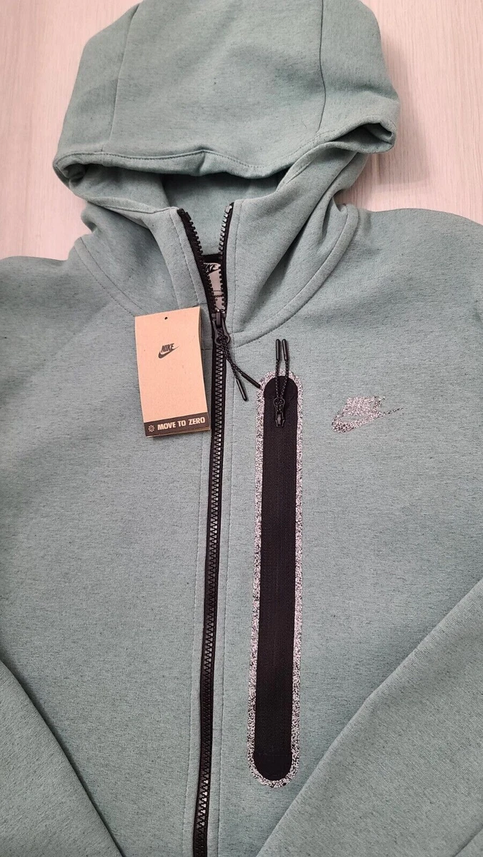Nike Tech Fleece Full Zip Hoodie Lime Ice Green Grey DR9150 361 Men s 2XL XXL