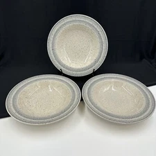 Mikasa Ultrastone Fusion CU827 Lot Of (3) 9 1/4” Large Rim Soup Bowl Japan