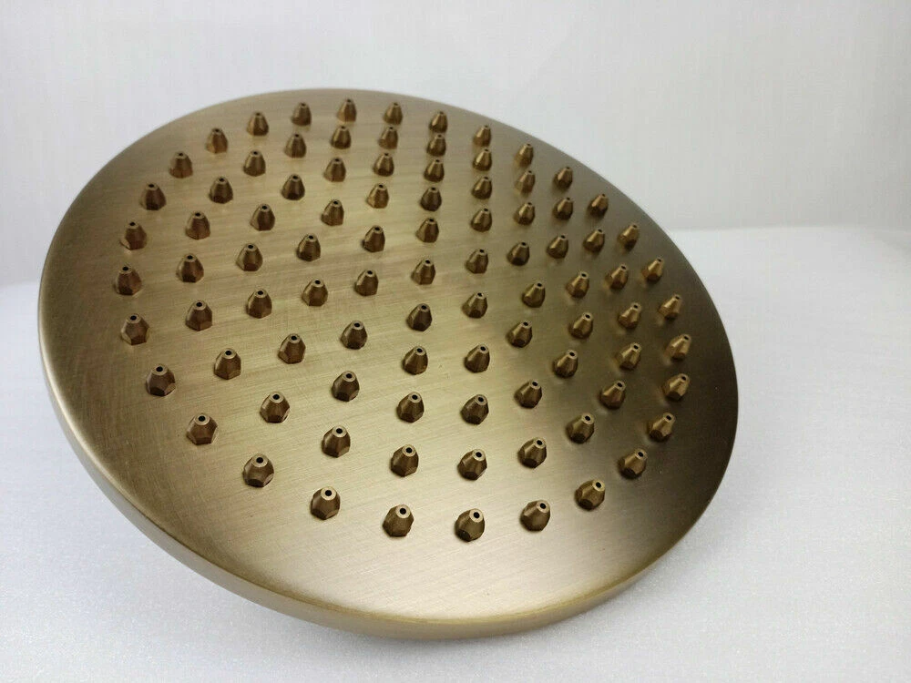 Traditional Antique Brass 8"Round Bathroom Rain Shower Head Replacement 