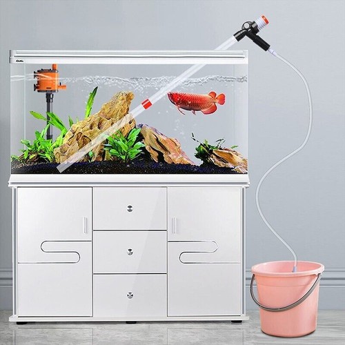Aquarium Cleaner Kit Vacuum Pump Gravel Water Cleaning Fish Tank Siphon Cleaner - Picture 12 of 15