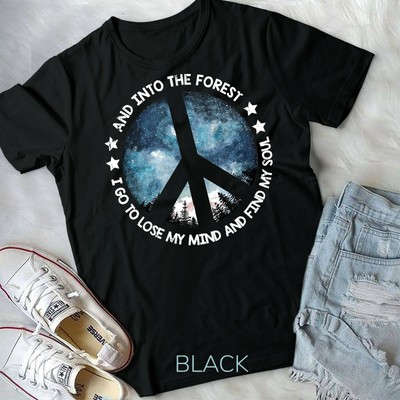 And Into The Forest I Go To Lose My Mind Find My Soul Hippie Unisex Youth Tshirt