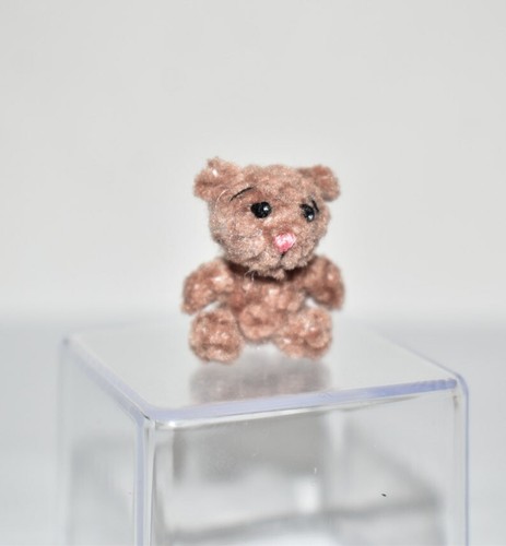 Miniature Bear Ooak Artist Teddy Bear Dollhouse Dolls Toy Animal Gift 1" - Picture 2 of 5