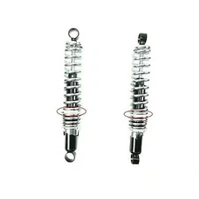 Black Shock Absorbers Eye-to-Eye 335mm 13.2" with Dual Chrome Springs 06-36015bc