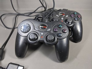 Gamestop Sony Playstation PS2 Controllers Black - Two 