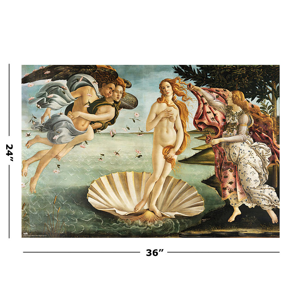 The Birth Of Venus - Art Poster / Print (By Sandro Botticelli Birth of Venus II ポスター ED300 zingaro