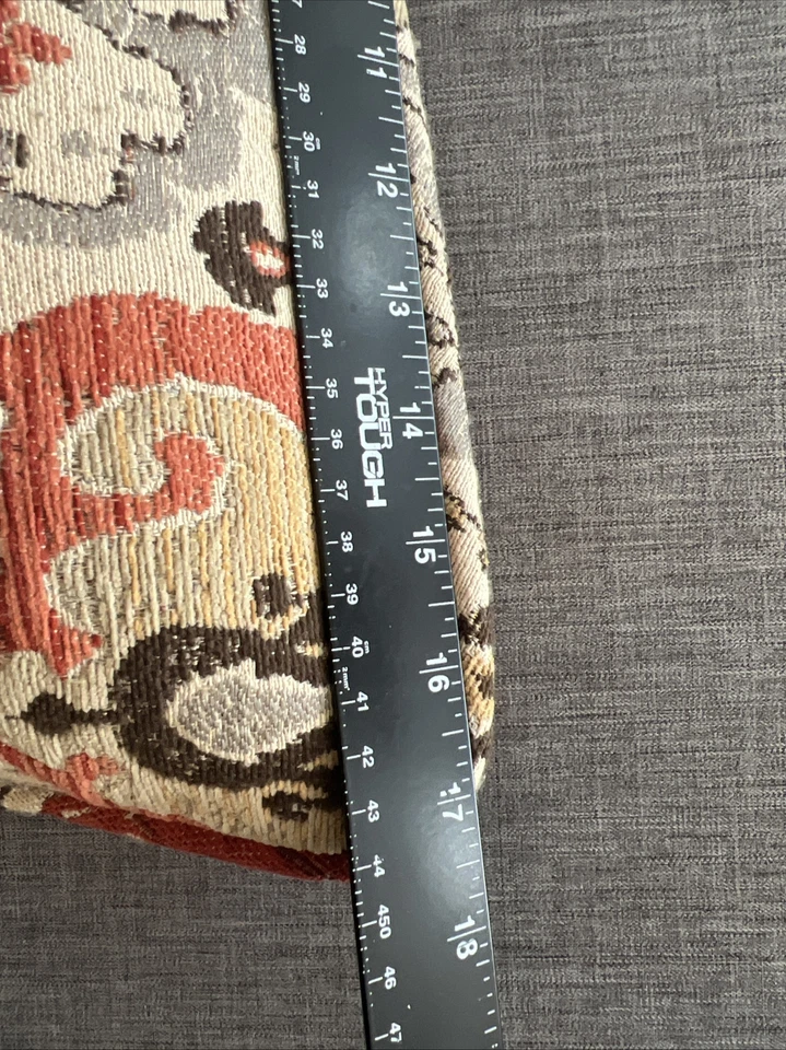 Set of 3 Ikat Damask Tapestry Decorative Feather Throw Pillows Boho Traditional - Image 4 of 4