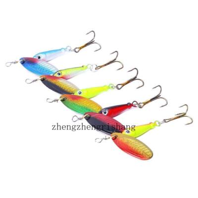 5 PCS Spinners Swimbait Crankbait Metal Spoons Variety Lure Sequins Fishing Kit