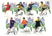 2007-08 SELECT A-LEAGUE TRADING CARD SIGNATURE CARD 7  OUT 8-AUTOGRAPHED SET