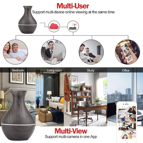 HD 1080P Wifi Camera Air Humidifier Design Home Security NanyCam Video DVR LOT - Picture 8 of 18