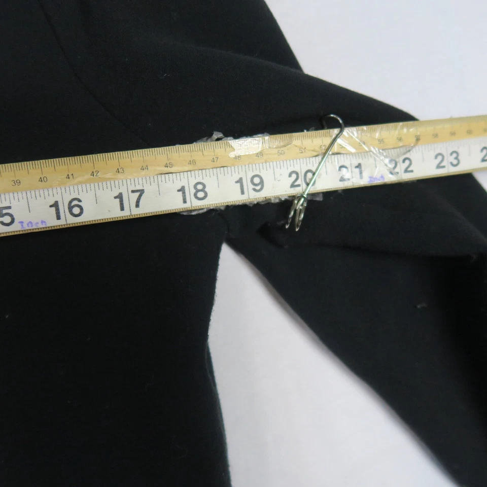 H&M Mujer Abrigo Chaqueta 40 o Grande Negro Cremallera Manga Larga Prendas Exteriores Invierno Foto 4 de 4