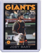2021 Topps #86B-14 Joey Bart 1986 Topps Baseball 35th Anniversary Black RC /299