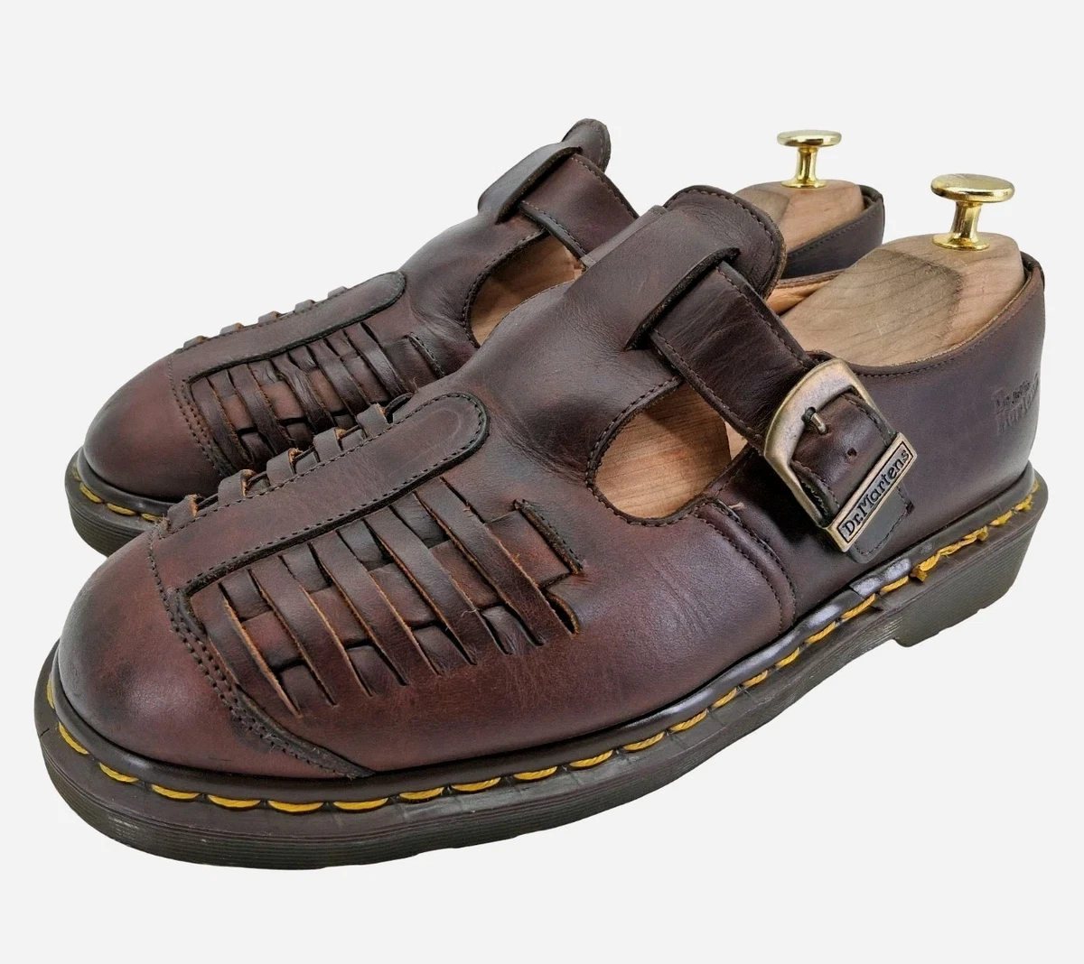 Zeeta Vintage Leather Fishermans Sandals Mens US Size 9  EU‎ Size 42 Greek Leather Fisherman Sandals: Men main image 2