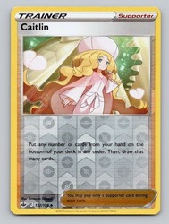 Caitlin 132/198 Chilling Reign Reverse Holo Uncommon Trainer