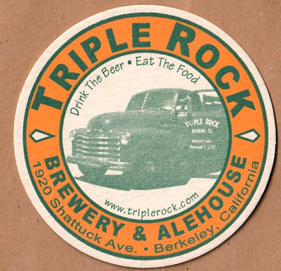 Triple Rock Brewery & Ale House  Beer Coaster Berkeley CA