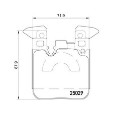 Kit De Plaquettes De Frein Frein À Disque Brembo P06087 Prime Line pour Bmw