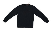 Image of Superdry Sweatshirt Mens Large Eclipse Navy Blue Vintage Logo Emb Crew Fleece