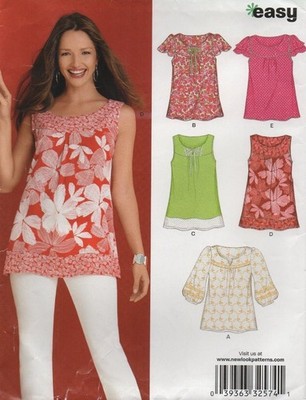 New Look Sewing Pattern 6871 EASY Tunic Tops with Contrast Yoke Size 10 - 22 New