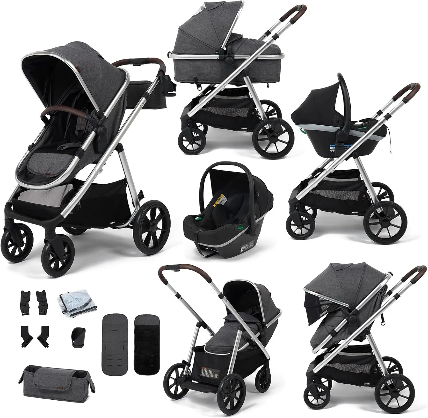 Zummi Babylo Zap Travel System with i-Size Infant Carrier Birth up to 22 kg