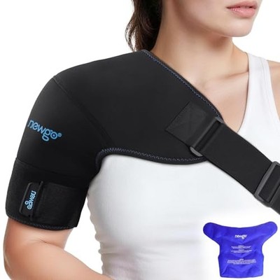 NEWGO Shoulder Ice Pack Wrap - Cold Compression Therapy