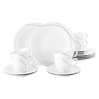 Seltmann Weiden Trio Highline Kaffeeservice 18-Teilig Tasse Teller Untertasse