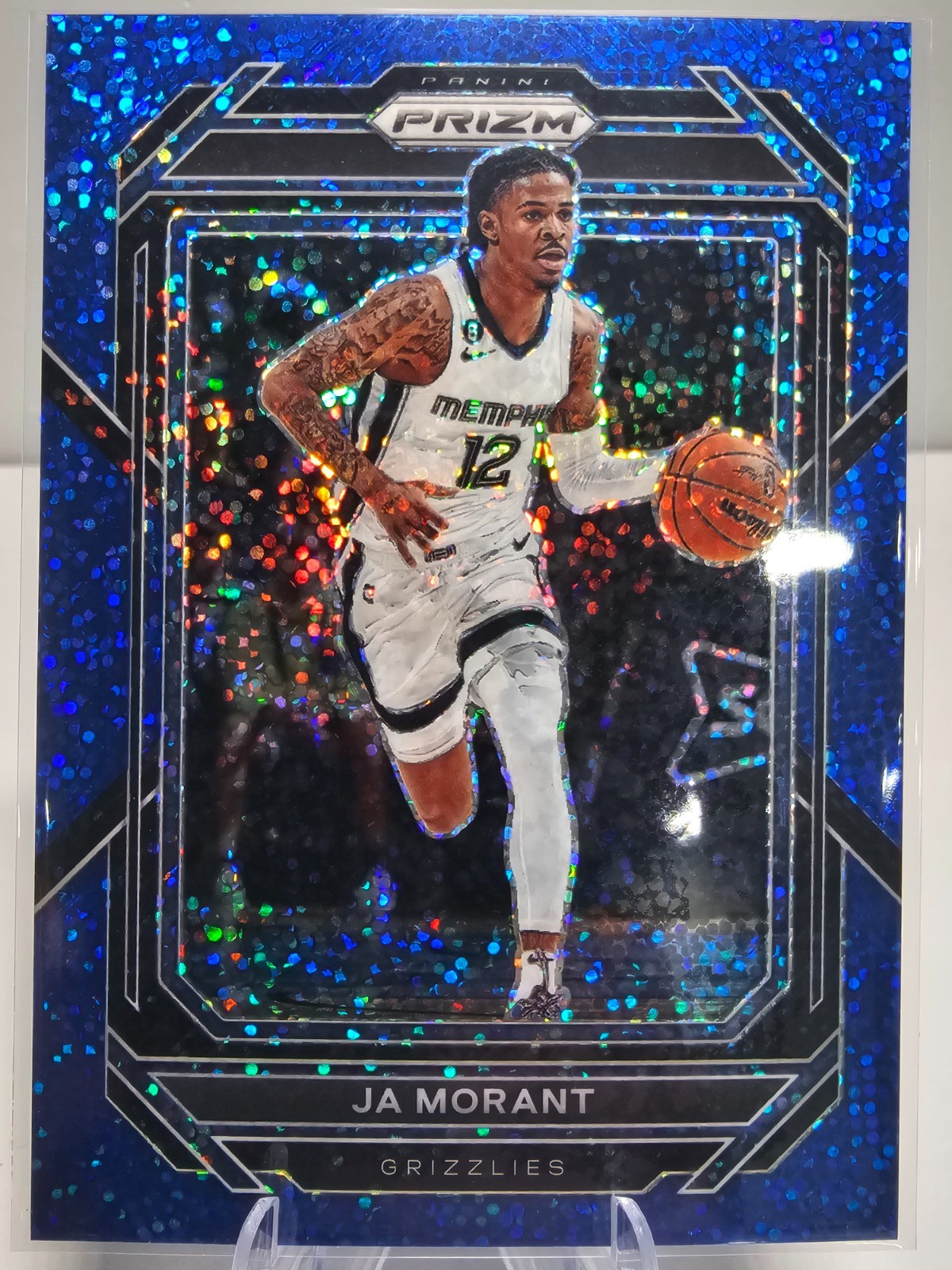 2022-23 Panini Prizm Blue Sparkle - Ja Morant #200 /144