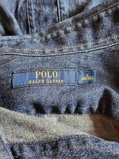 women polo ralph lauren dress navy denim 36 / S /