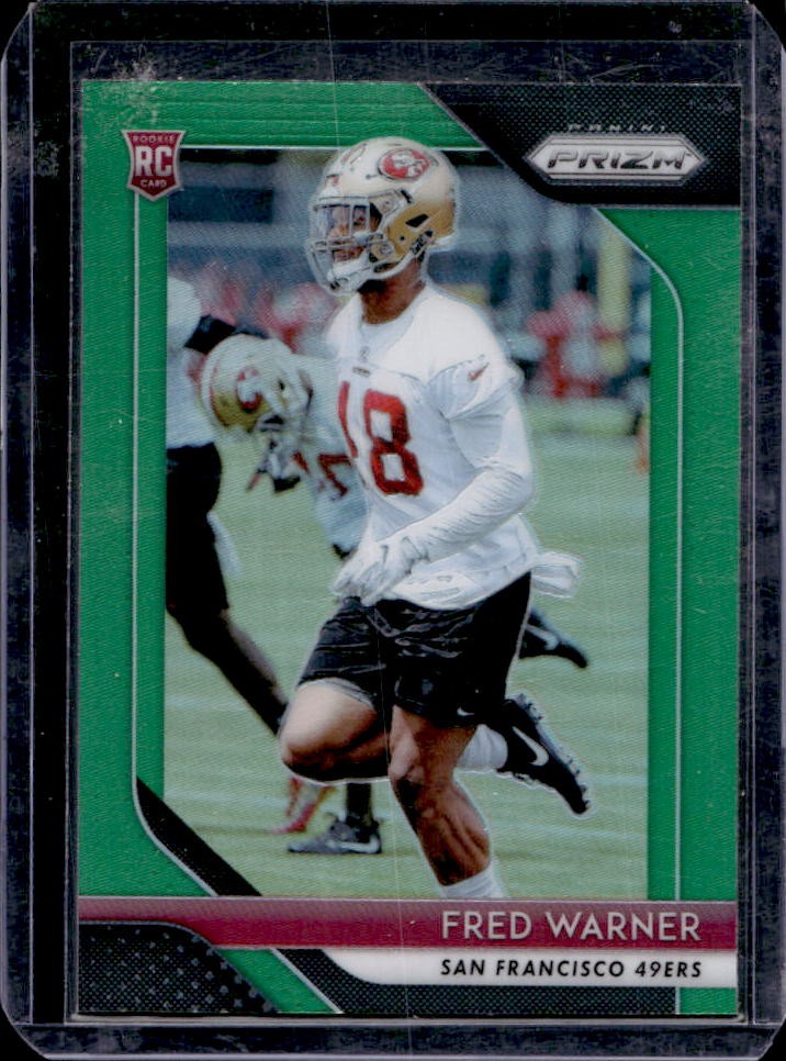 2018 Prizm Fred Warner RC Green Rookie #257 Francisco 49ers