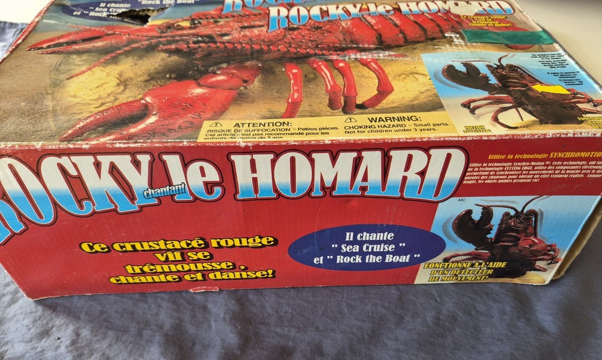 Vtg Rocky The Singing Lobster 2000 Motion Activated Gemmy New Box Rare