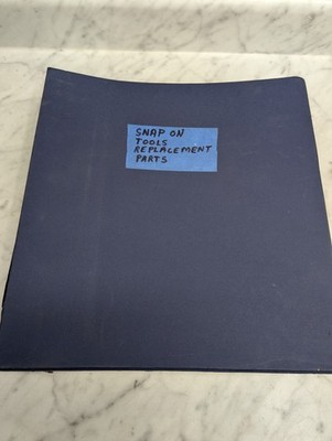 SNAP ON TOOLS REPLACEMENT PARTS NUMBER INDEX MANUAL CATALOG LIST REFERENCE