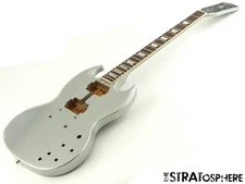 Gibson USA SG Standard Model BODY + NECK, Mahogany Nitro Silver Mist.