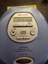 Lenoxx Sound CD-87 ESP Plus Programmable CD Player Blue Gray Headphone Jack