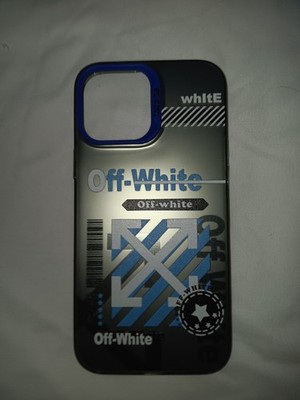 off-white iphone 13 pro max case grey blue 