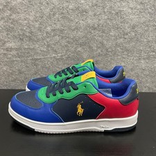 POLO RALPH LAUREN Masters Court Junior Sneaker Big Kid 6.5M EU 40 Navy Leather