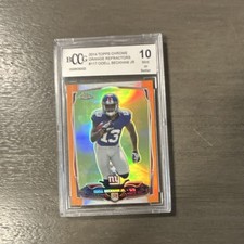 2014 Topps Chrome Superfractor Odell Beckham Jr Autograph Surfaces, Sells 3