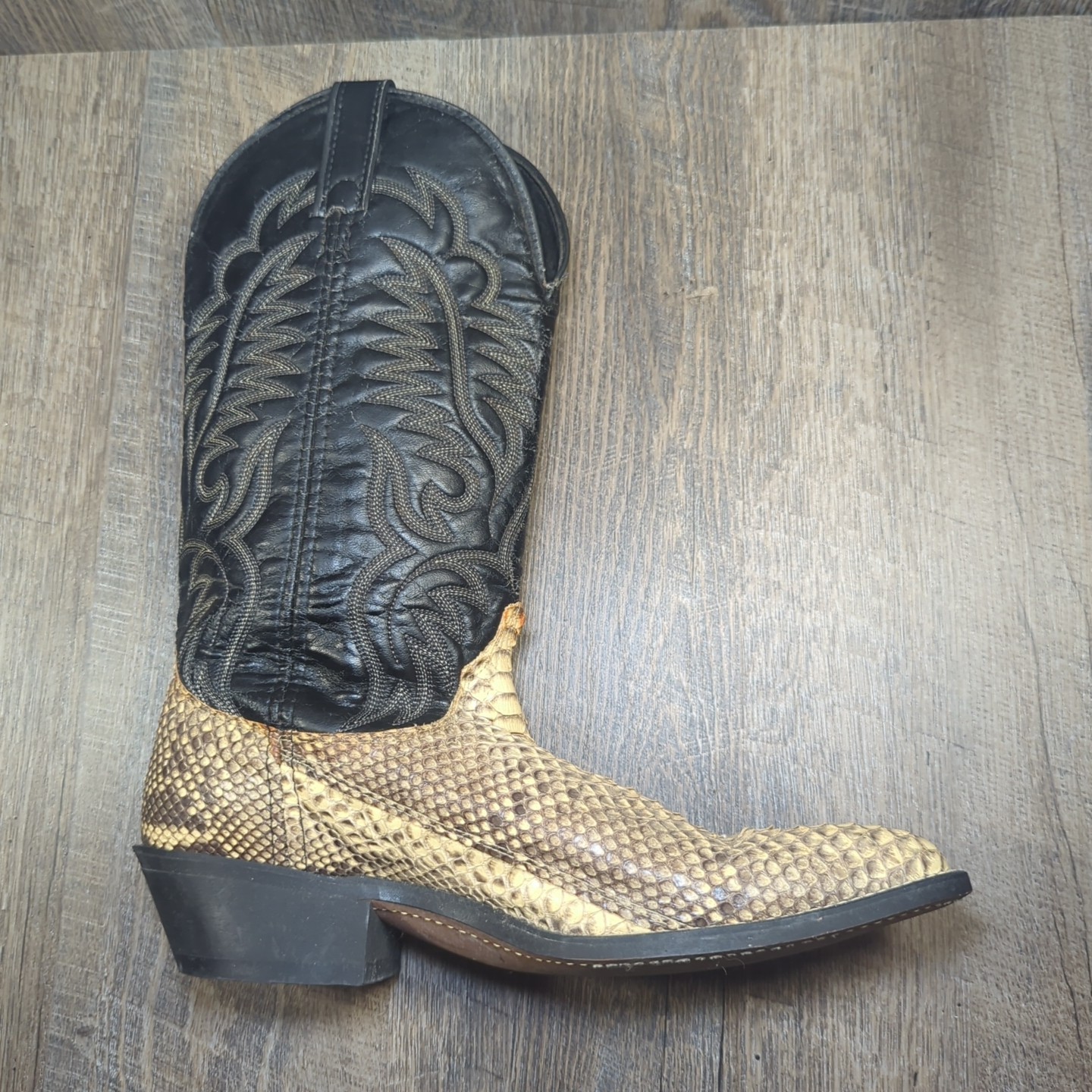 Vintage Laredo Python Snakeskin Leather Western C… - image 12