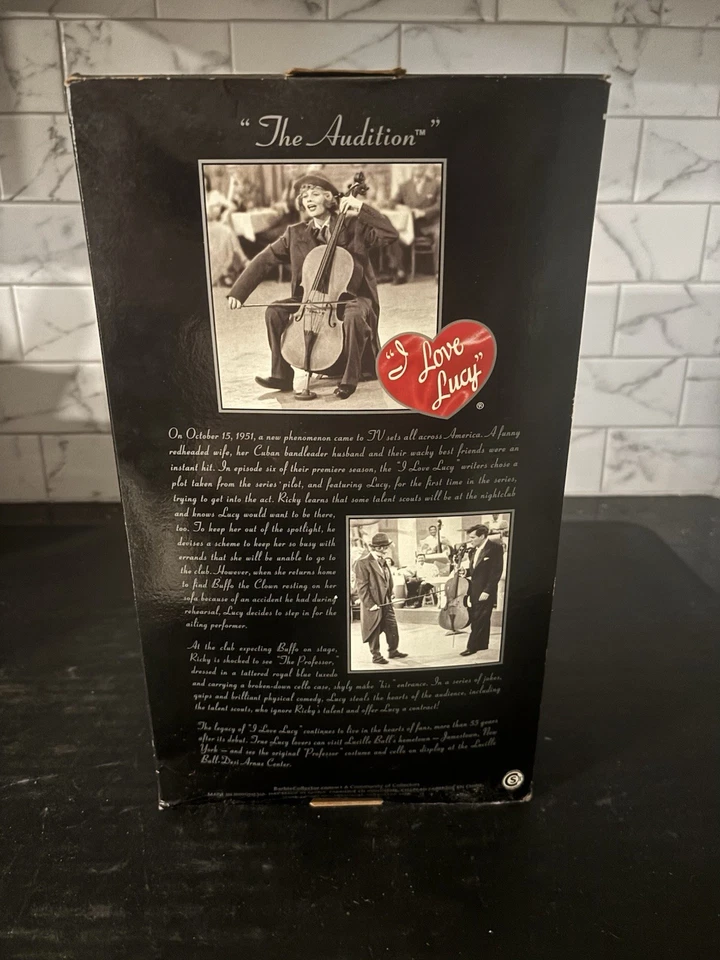 2007 I Love Lucy “The Audition” Episode 6 Lucille Ball Barbie Doll L8808 Mattel - Image 3 of 4