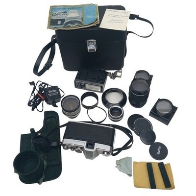 VTG Mamiya Sekor 1000 DTL SLR Camera + Multiple Lens, Flash & Manual Case BUNDLE