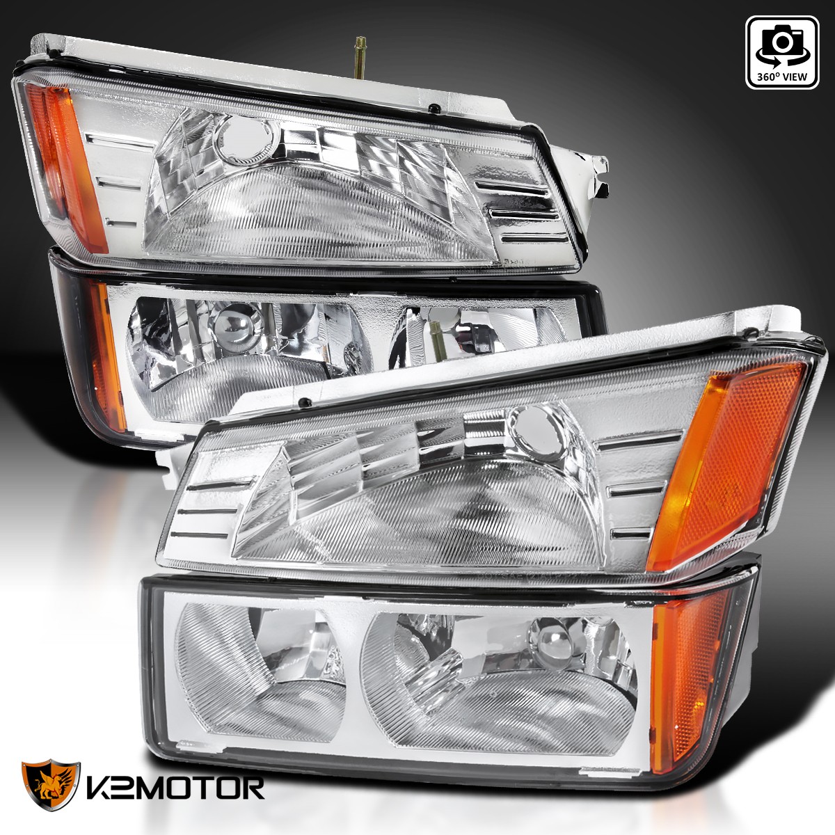 2002-2006 Chevy Avalanche 1500 2500 Body Cladding Headlight