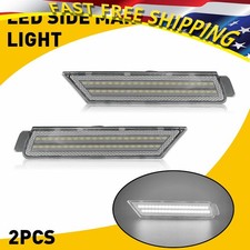 2PCS LED Bumper Marker Side Smoked Light Front Set For 2010-2015 Chevy Camaro