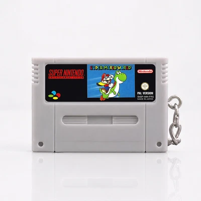 Super Mario World SNES Miniatur Spielmodul Schlüsselanhänger Geschenk - Bild 1 von 3