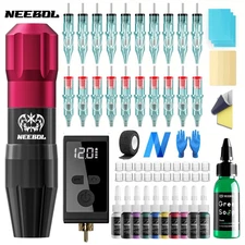 Tattoo Kit Neebol High Power Tattoo Pen Kit For Permanent Makeup Tattoo Machine