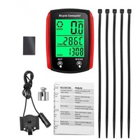 Waterproof Wired LCD Digital Cycle Bike Computer Bicycle Speedometer Odometer UK
