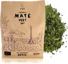 MATÉ Yerba Maté Bio Vert 500G | BIO Équitable Et Non Fumé | Sans Tige, Sans Poud