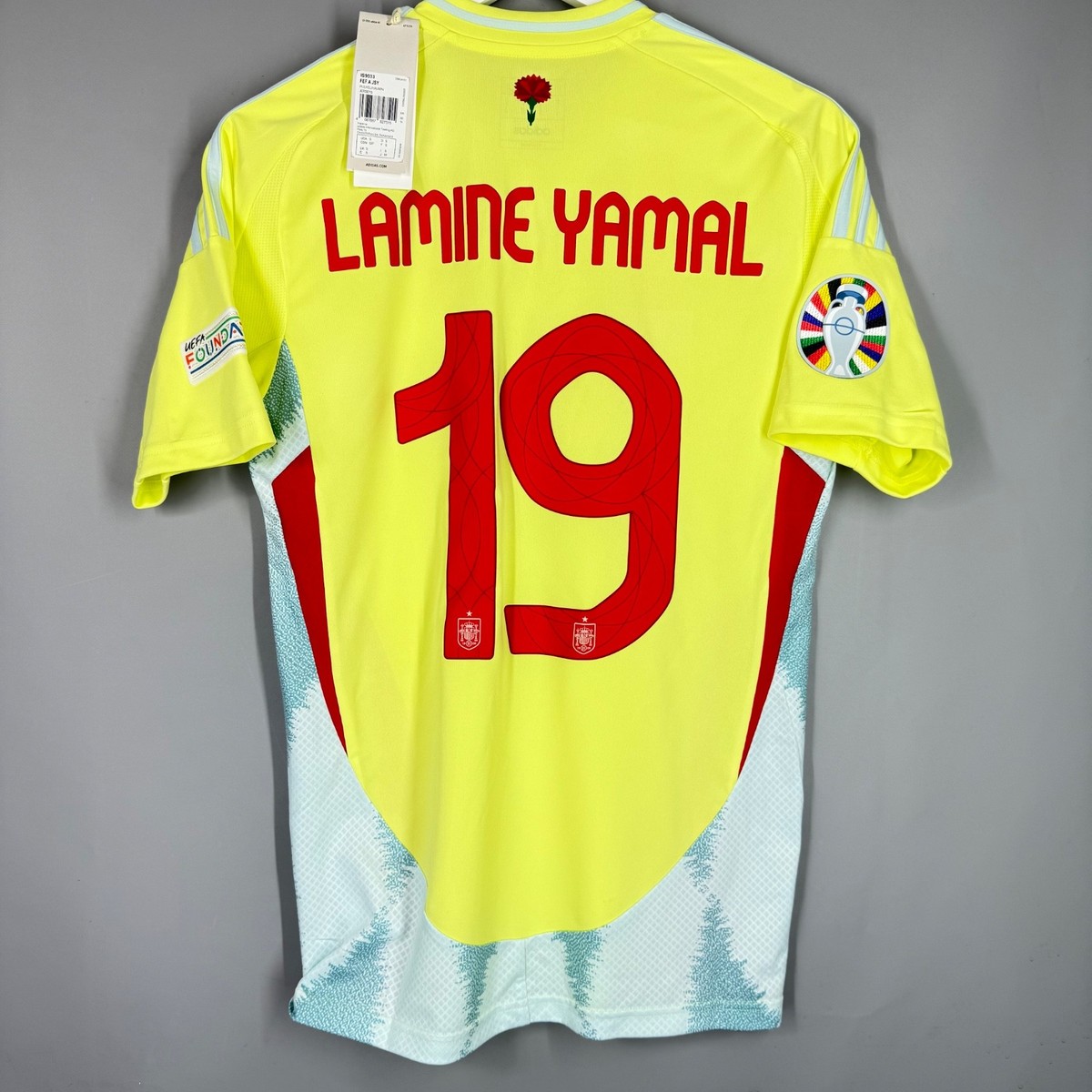BNWT SPAIN NATIONAL TEAM AWAY FOOTBALL JERSEY SHIRT 2024 2025 #19